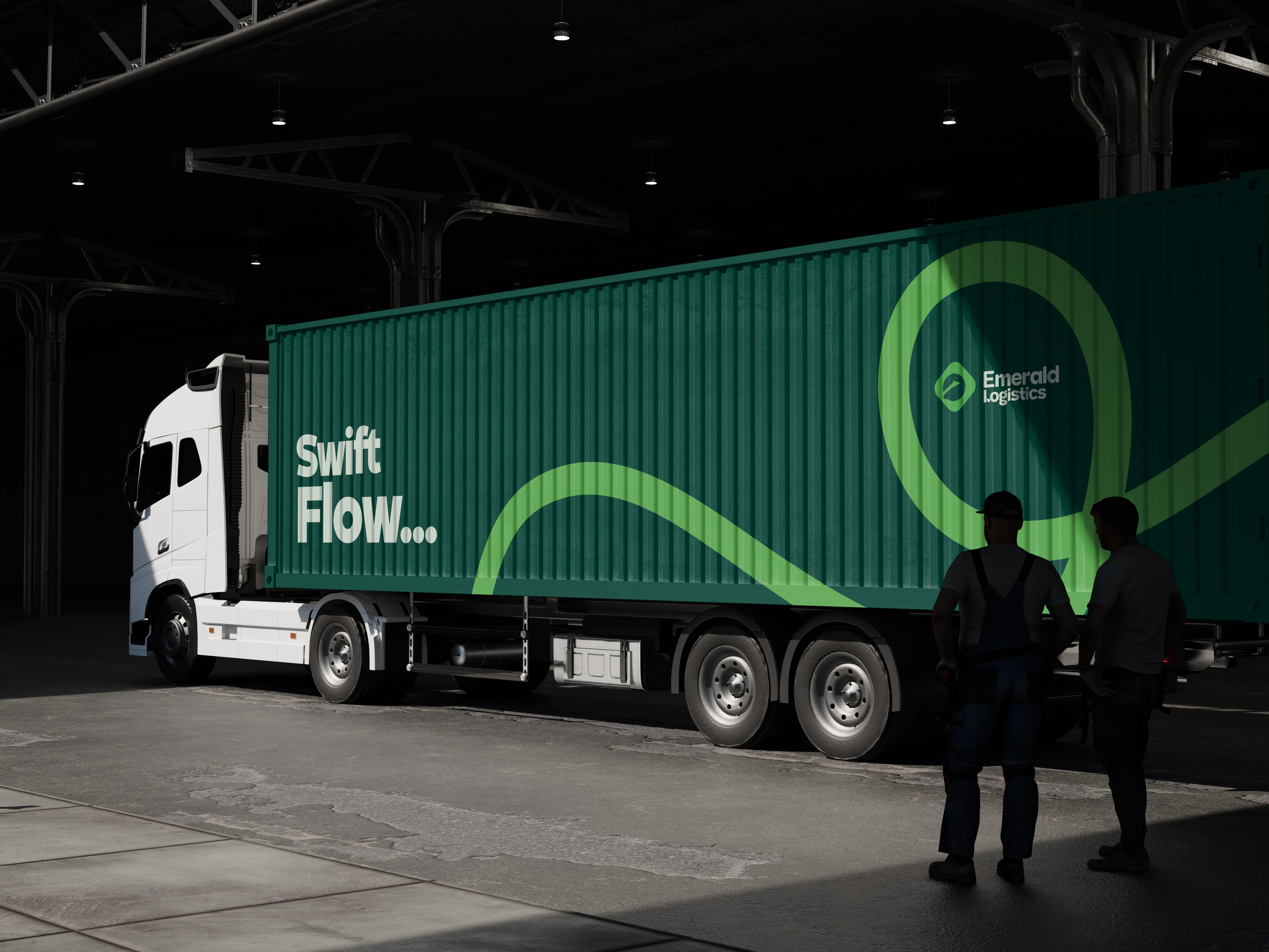 Emerald Logistics truck and fleet
